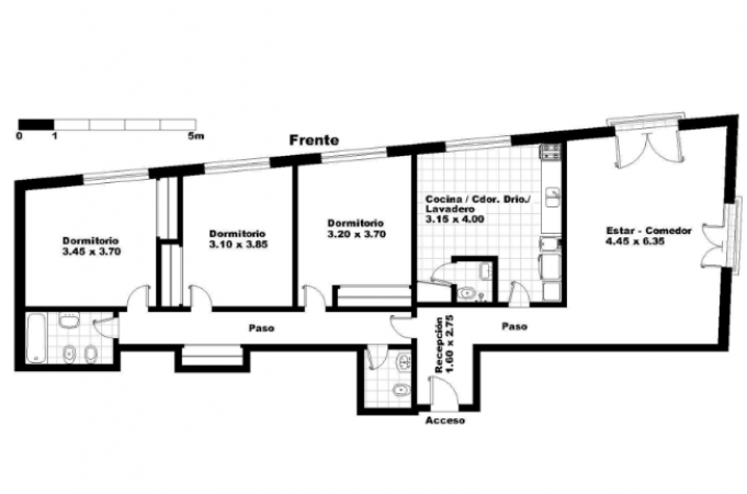 Venta Departamento 4 Ambientes Muy amplio NUEVO PRECIO - Constitucion