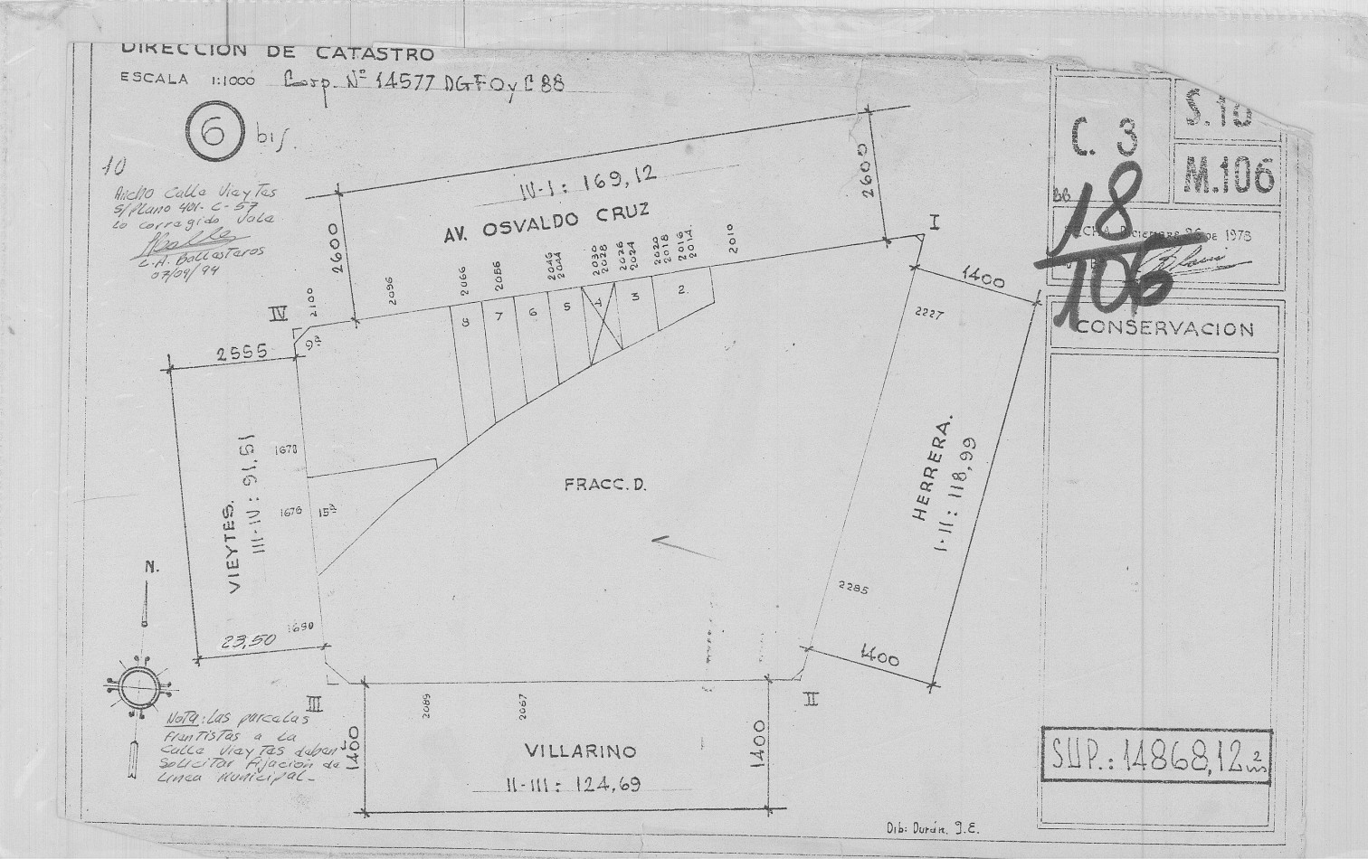 Venta Lote propio 8.66 x 21 - Barracas